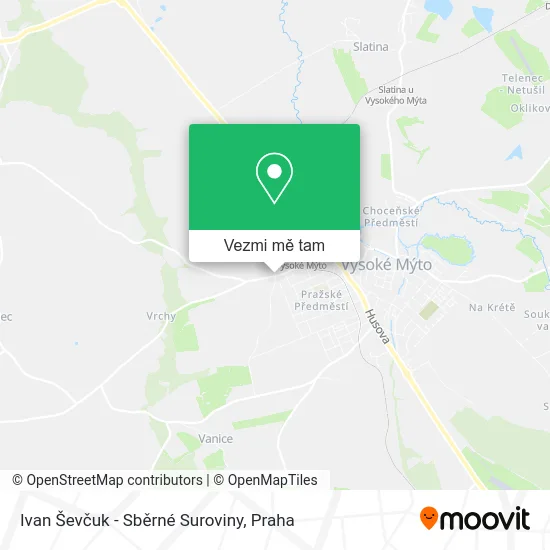 Ivan Ševčuk - Sběrné Suroviny mapa