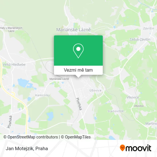 Jan Motejzik mapa