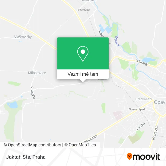 Jaktař, Sts mapa