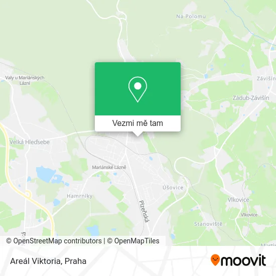 Areál Viktoria mapa