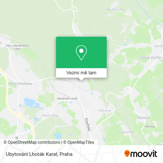 Ubytování Lhoták Karel mapa