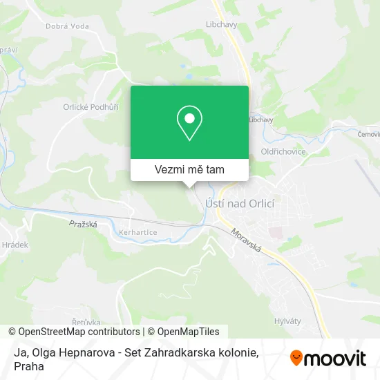 Ja, Olga Hepnarova - Set Zahradkarska kolonie mapa