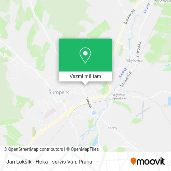 Jan Lokšík - Hoka - servis Vah mapa