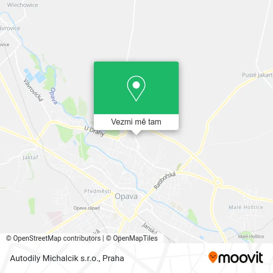 Autodily Michalcik s.r.o. mapa