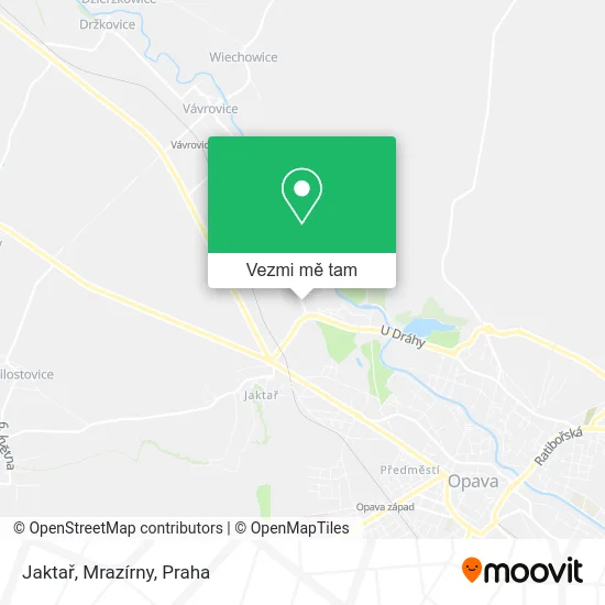 Jaktař, Mrazírny mapa