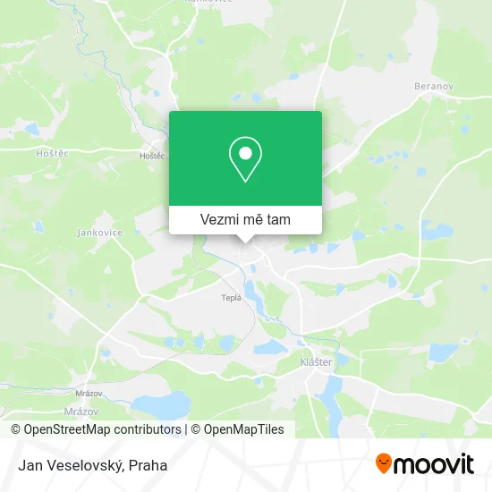 Jan Veselovský mapa