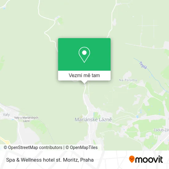 Spa & Wellness hotel st. Moritz mapa