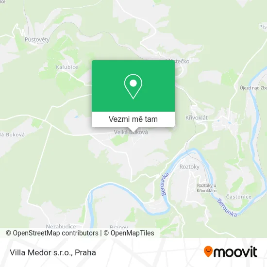 Villa Medor s.r.o. mapa