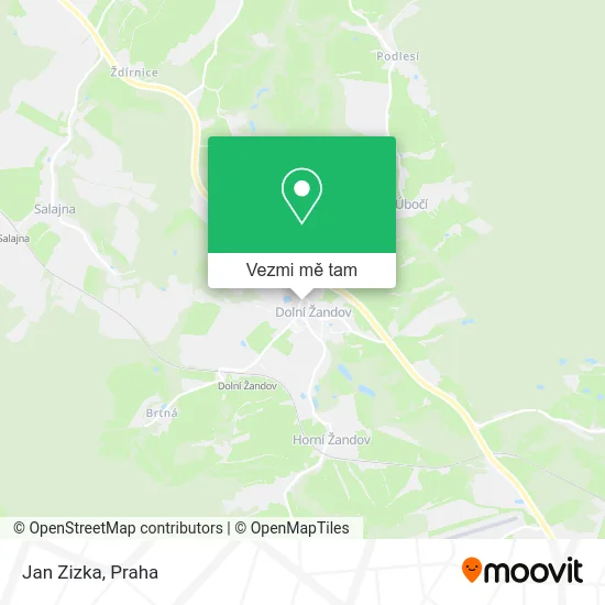 Jan Zizka mapa