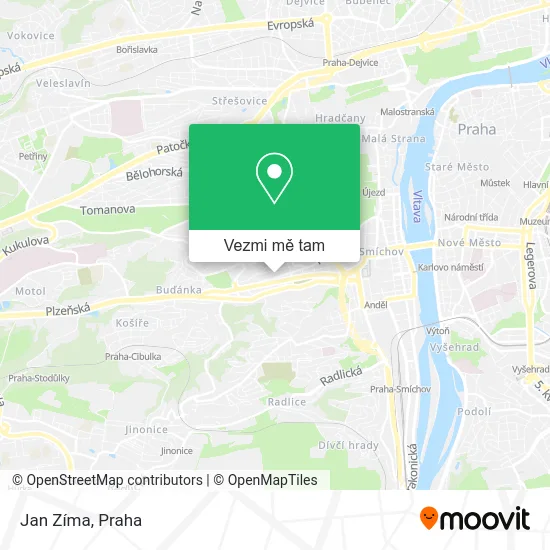 Jan Zíma mapa