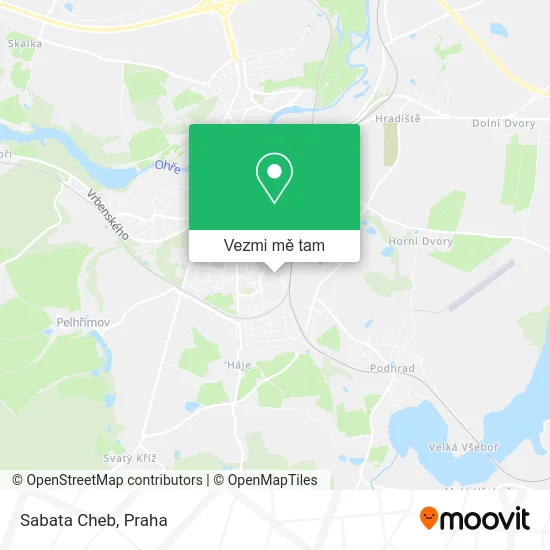 Sabata Cheb mapa
