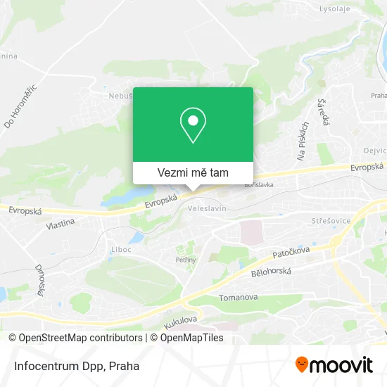 Infocentrum Dpp mapa