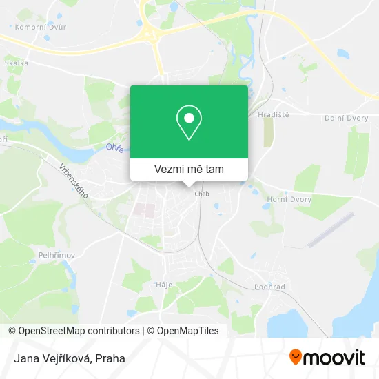 Jana Vejříková mapa