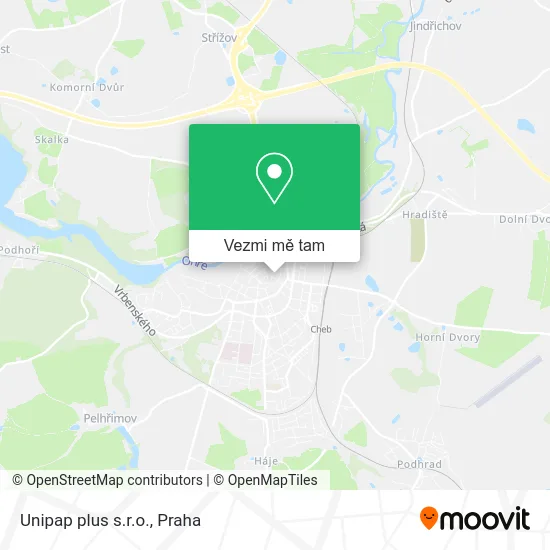 Unipap plus s.r.o. mapa