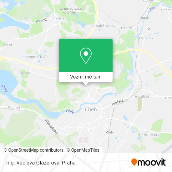 Ing. Václava Glazerová mapa