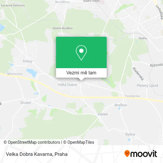 Velka Dobra Kavarna mapa