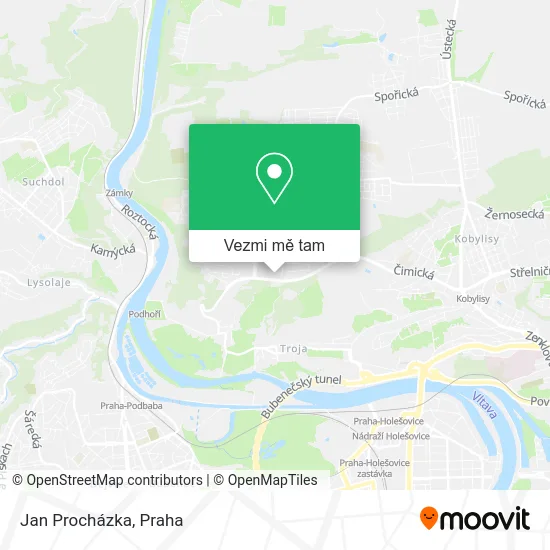 Jan Procházka mapa