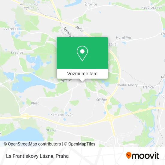Ls Frantiskovy Lázne mapa