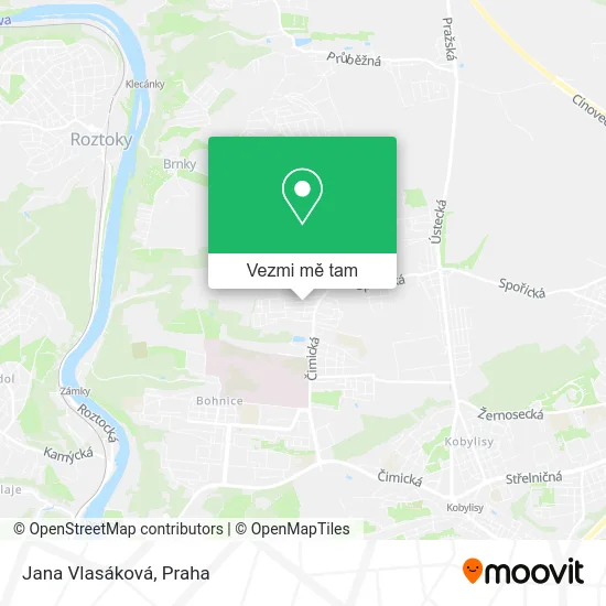 Jana Vlasáková mapa