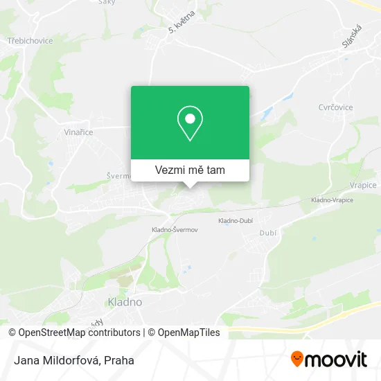 Jana Mildorfová mapa