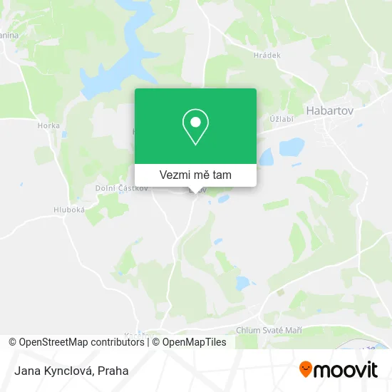 Jana Kynclová mapa
