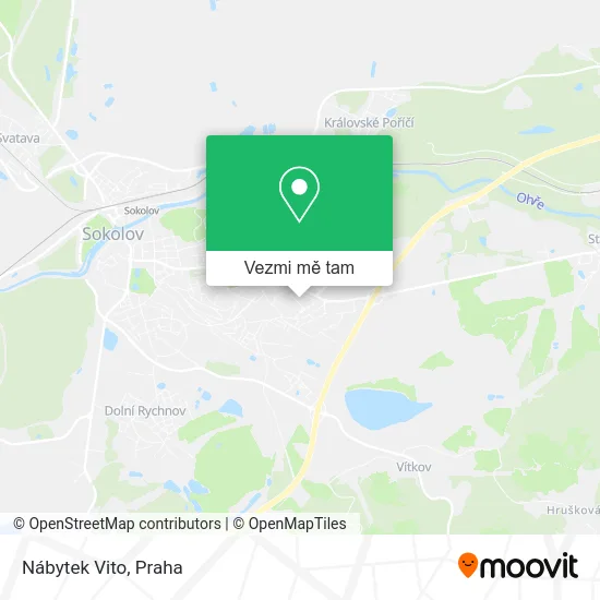 Nábytek Vito mapa