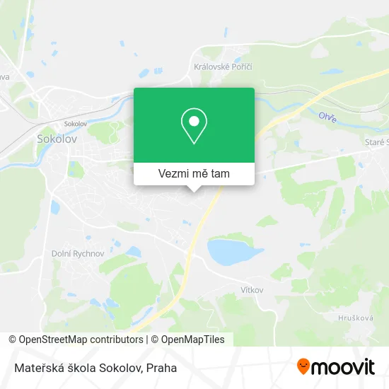 Mateřská škola Sokolov mapa