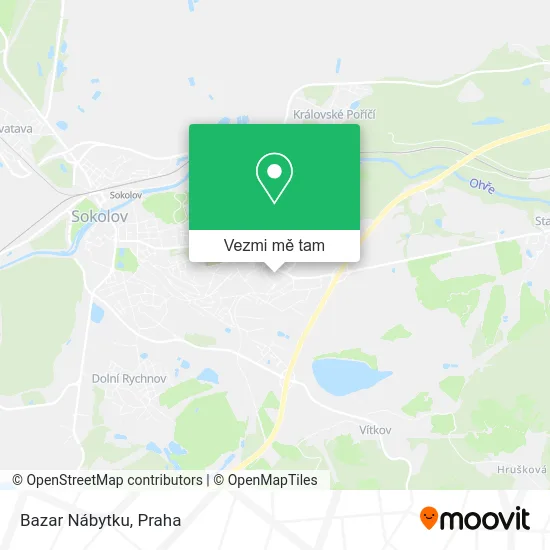 Bazar Nábytku mapa