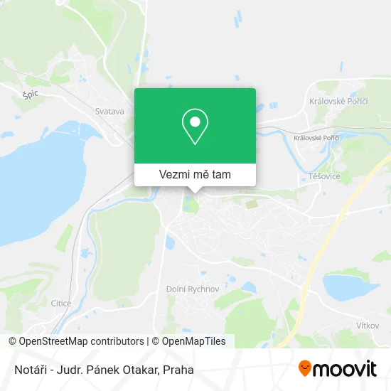 Notáři - Judr. Pánek Otakar mapa