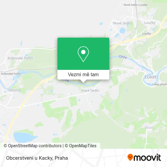 Obcerstveni u Kacky mapa