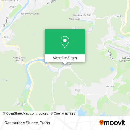 Restaurace Slunce mapa