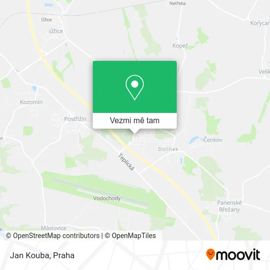 Jan Kouba mapa