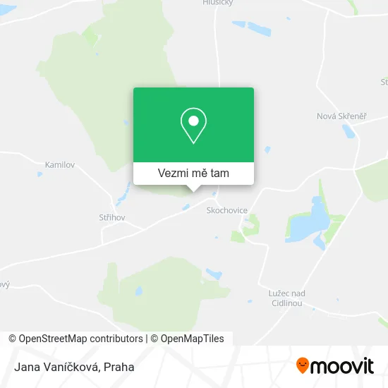 Jana Vaníčková mapa
