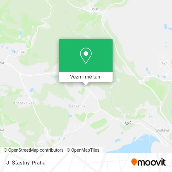 J. Šťastný mapa