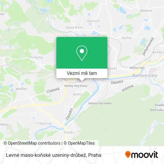 Levné maso-koňské uzeniny-drůbež mapa