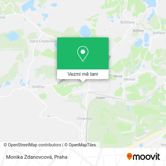 Monika Zdanovcová mapa