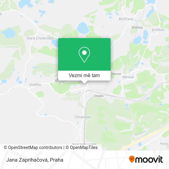 Jana Zaprihačová mapa