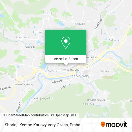 Shorinji Kempo Karlovy Vary Czech mapa