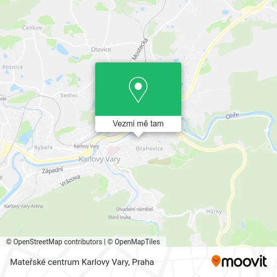 Mateřské centrum Karlovy Vary mapa