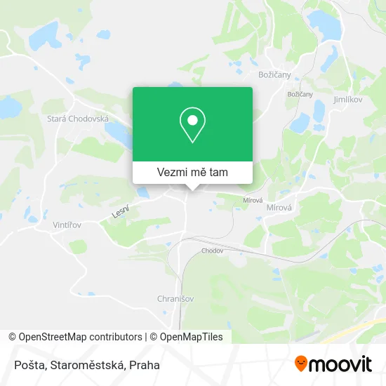 Pošta, Staroměstská mapa