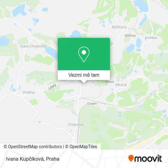 Ivana Kupčíková mapa