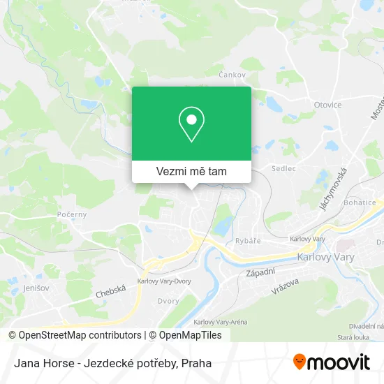 Jana Horse - Jezdecké potřeby mapa