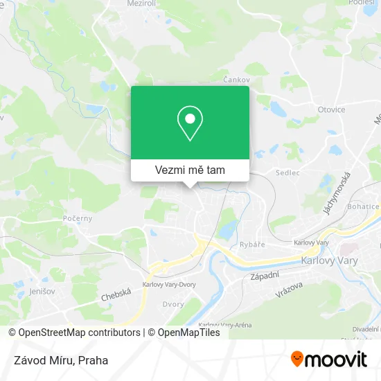 Závod Míru mapa
