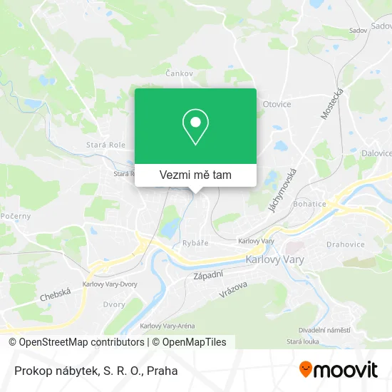 Prokop nábytek, S. R. O. mapa