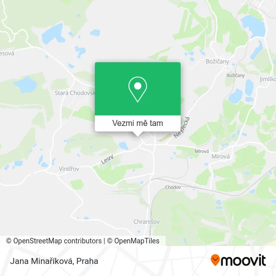 Jana Minaříková mapa