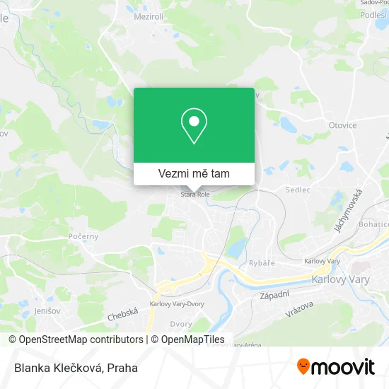 Blanka Klečková mapa