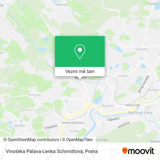 Vinotéka Pálava-Lenka Schmidtová mapa