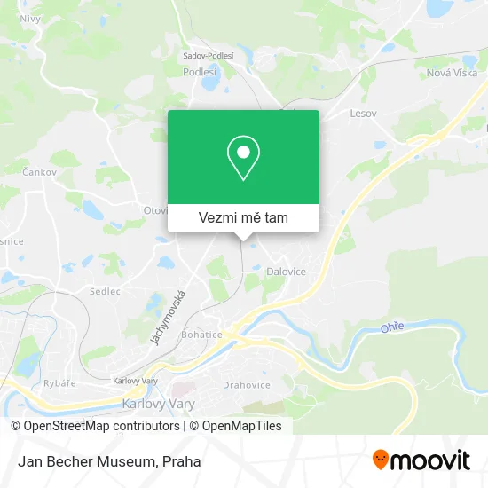 Jan Becher Museum mapa