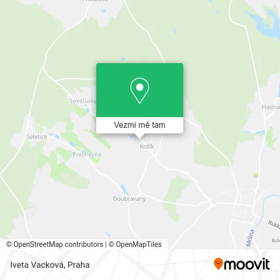 Iveta Vacková mapa