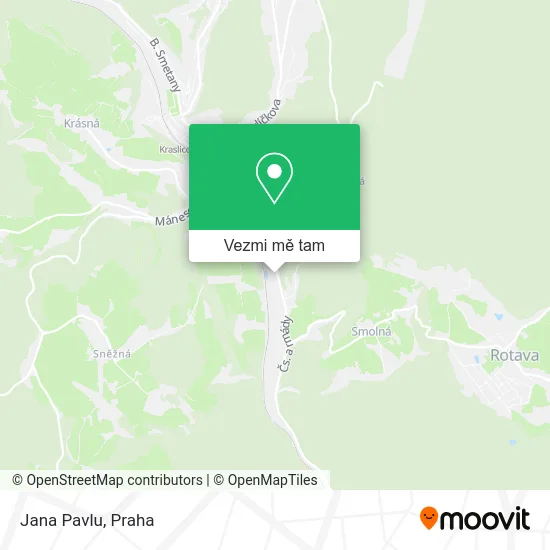 Jana Pavlu mapa